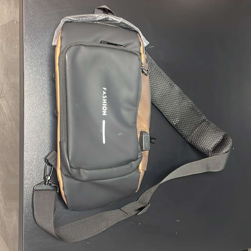 New Black and Brown Crossbody Bag anti-theft
